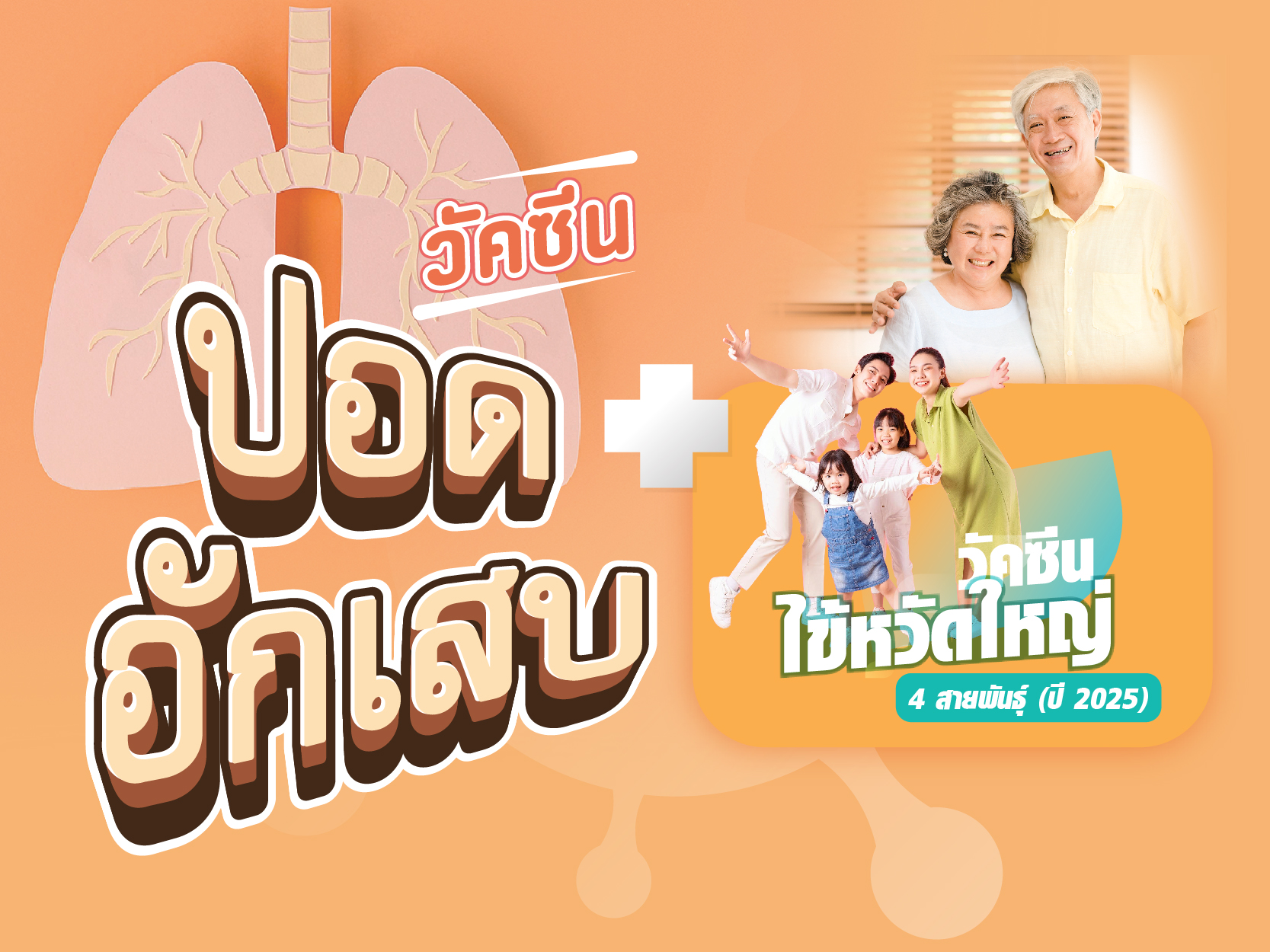 วัคซีนป้องกันโรคปอดอักเสบและไข้หวัดใหญ่